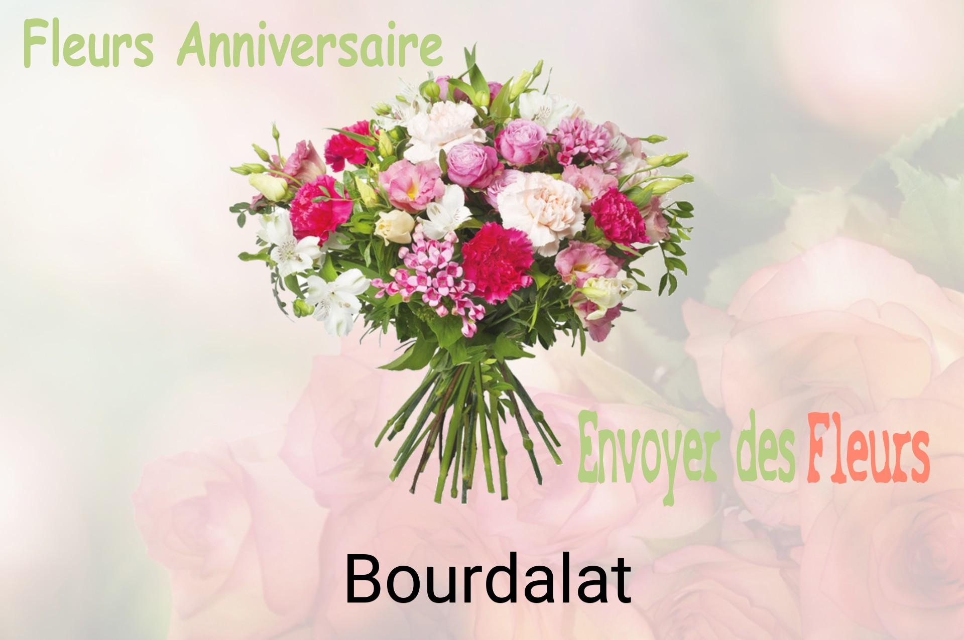 Bouquet de fleurs d’anniversaire livré à Bourdalat